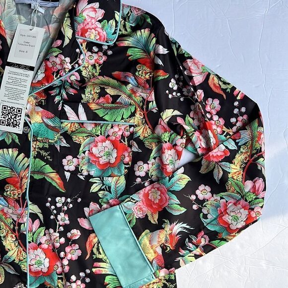 Dalia MacPhee Dark Floral Pajama Set - Picture 9 of 16